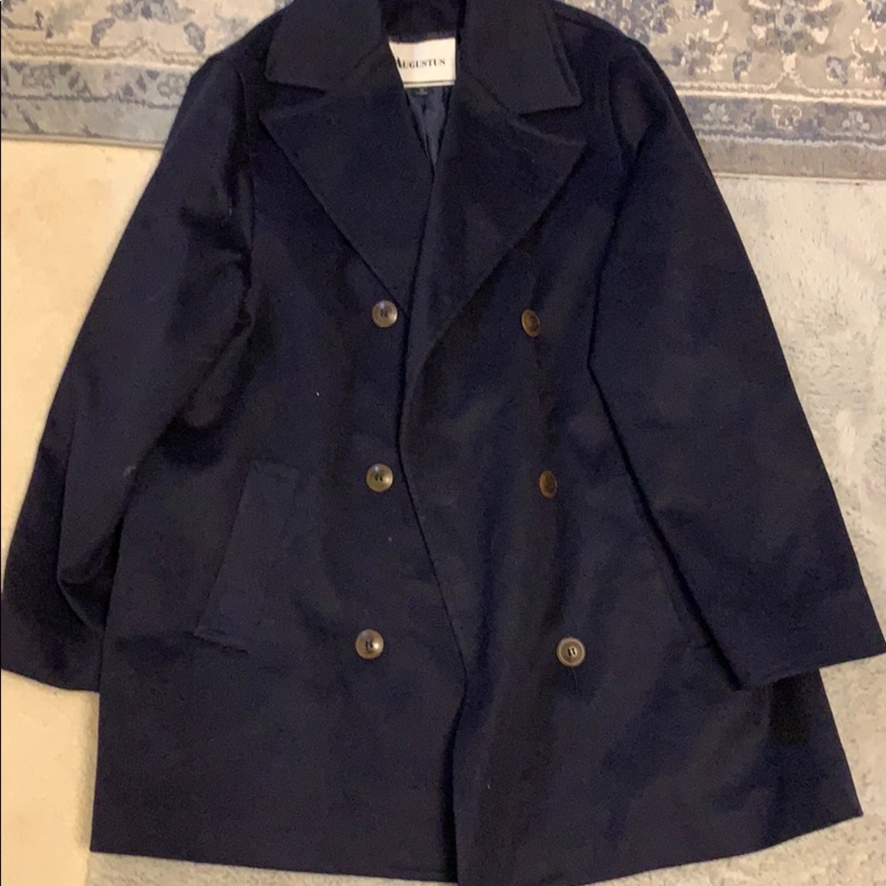 Never worn navy blue pea coat